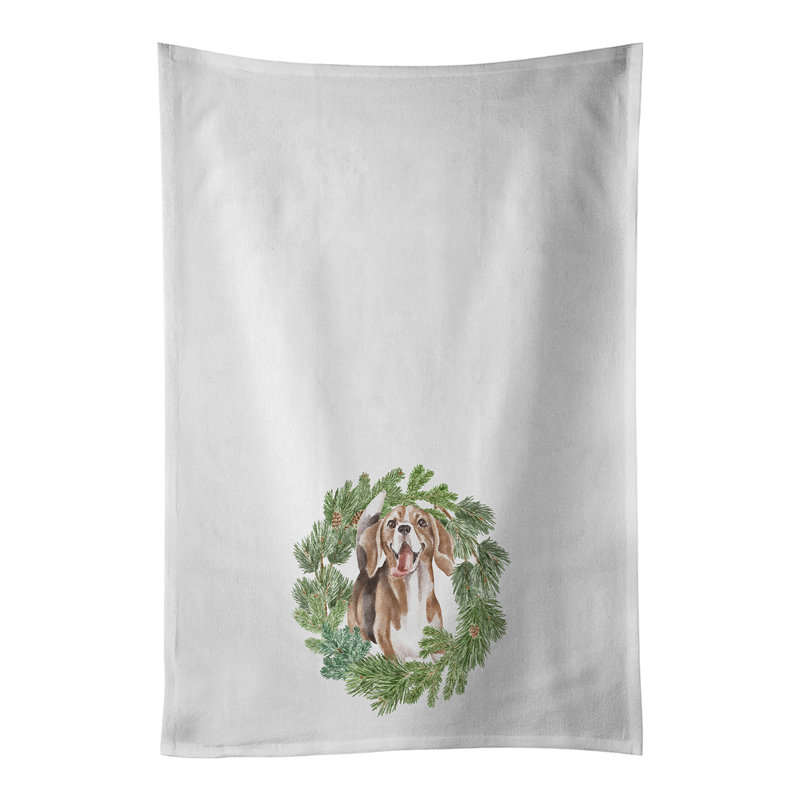 Ensemble de 2 serviettes de cuisine Beagle