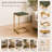 C Table for Sofa with Green Marble Top | Decorative Side Table | End Table for Living Room | Gold Metal Frame | 16.25x9.5x24.75"-1638333541-1638333543