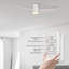 60'' Bato 3 - Blade LED Flush Mount Ceiling Fan with Remote Control and Light Kit Included-195380946