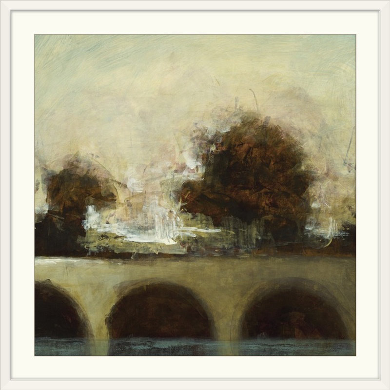 « brumey bridge i » par randy hibberd,, reproduction d’art, H 35 po x l 35 po x P 1,5 po, Toile
