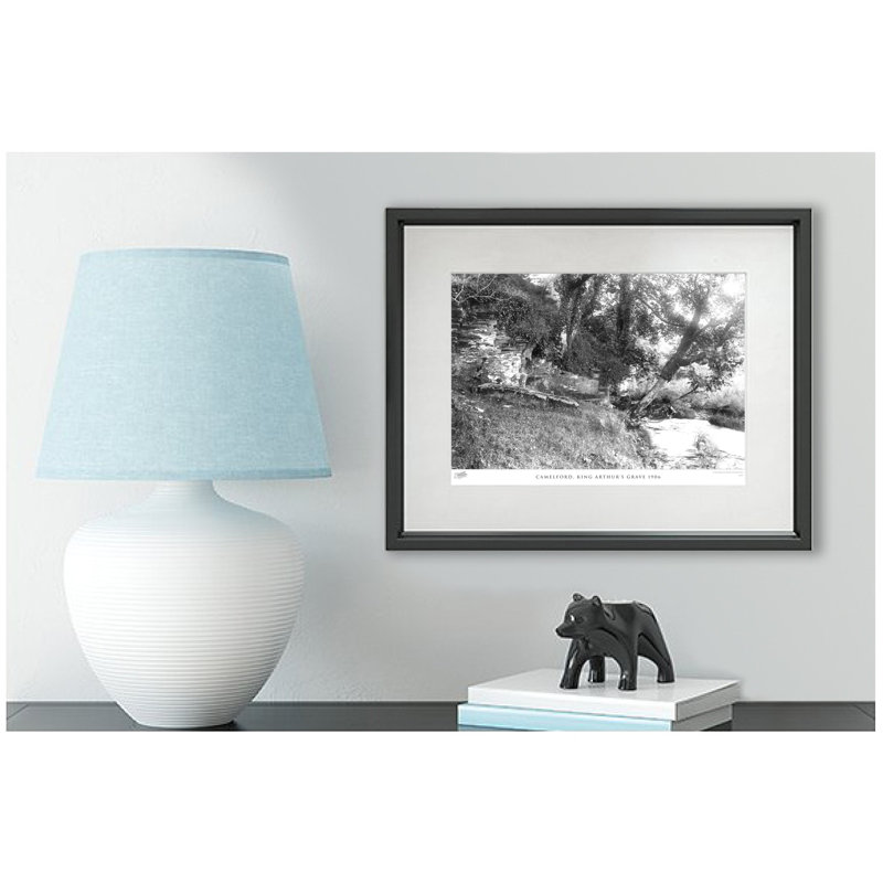 Camelford, King Arthurs Grave 1906 - Single Picture Frame Print on Wood, 40cm H x 50cm W x 2.3cm D