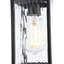 Luminaire suspendu d'extérieur noir 5 po Durham