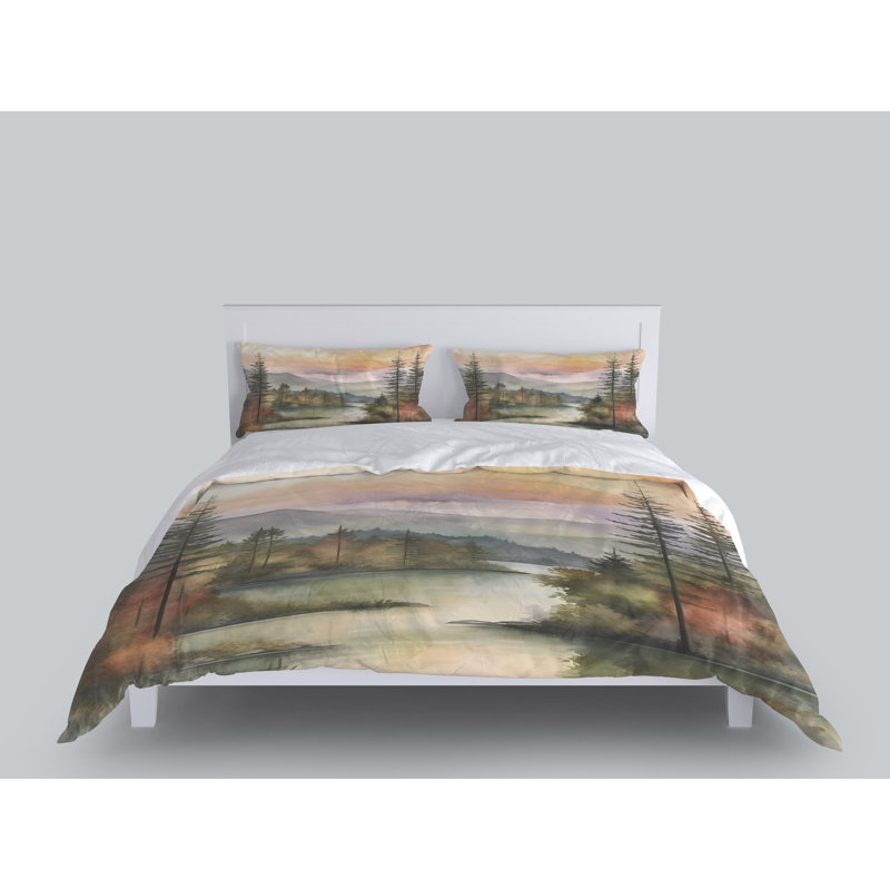 Abstract Duvet Cover, King Duvet Cover + 2 King Shams
