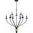 Casius 9-Light Matte Black Chandelier