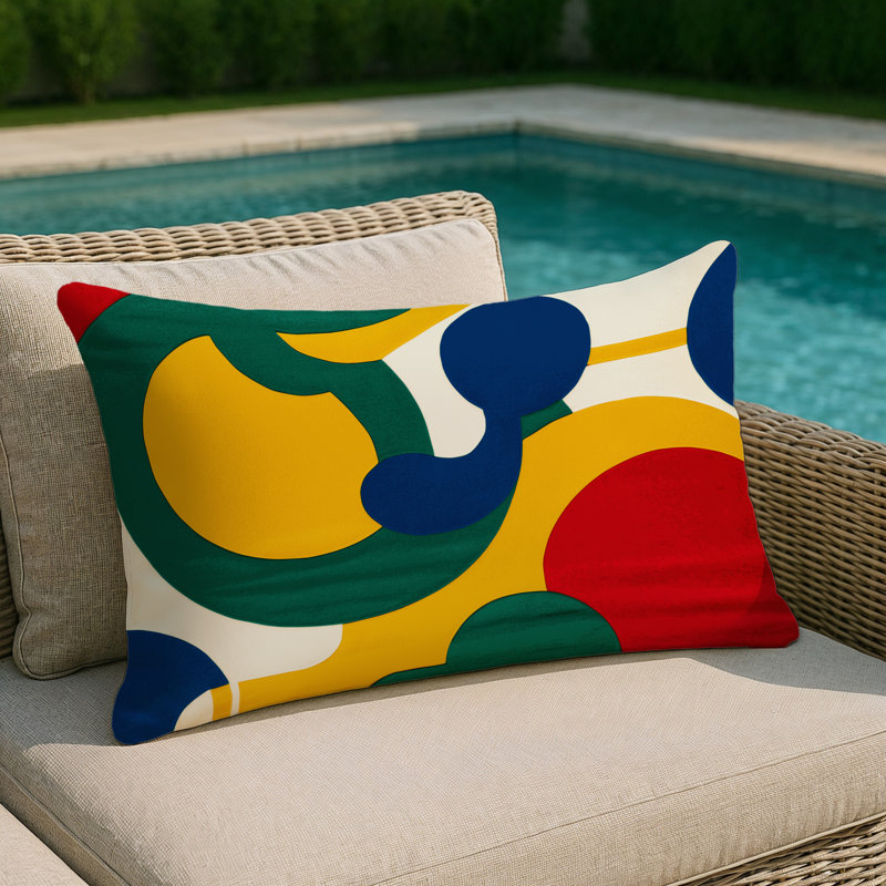 Breezy Orbit Indoor And Outdoor Pillow, Rectangle 25"H x 18"W