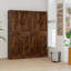 Armoire de style campagne 72 po avec 4 portes de grange