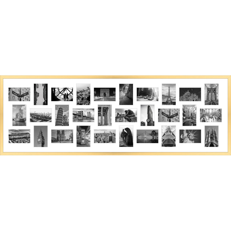 Iyre Collage Picture Frame, Gold