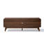 Theo Columbia engineered wood TV unit with splashback