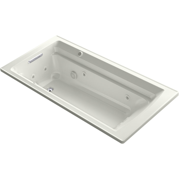Archer® 72-in X 36-in Drop-in Whirlpool + Heated Bubblemassage Air Bath
