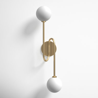 Zelpha 2 Light Dimmable Armed Sconce