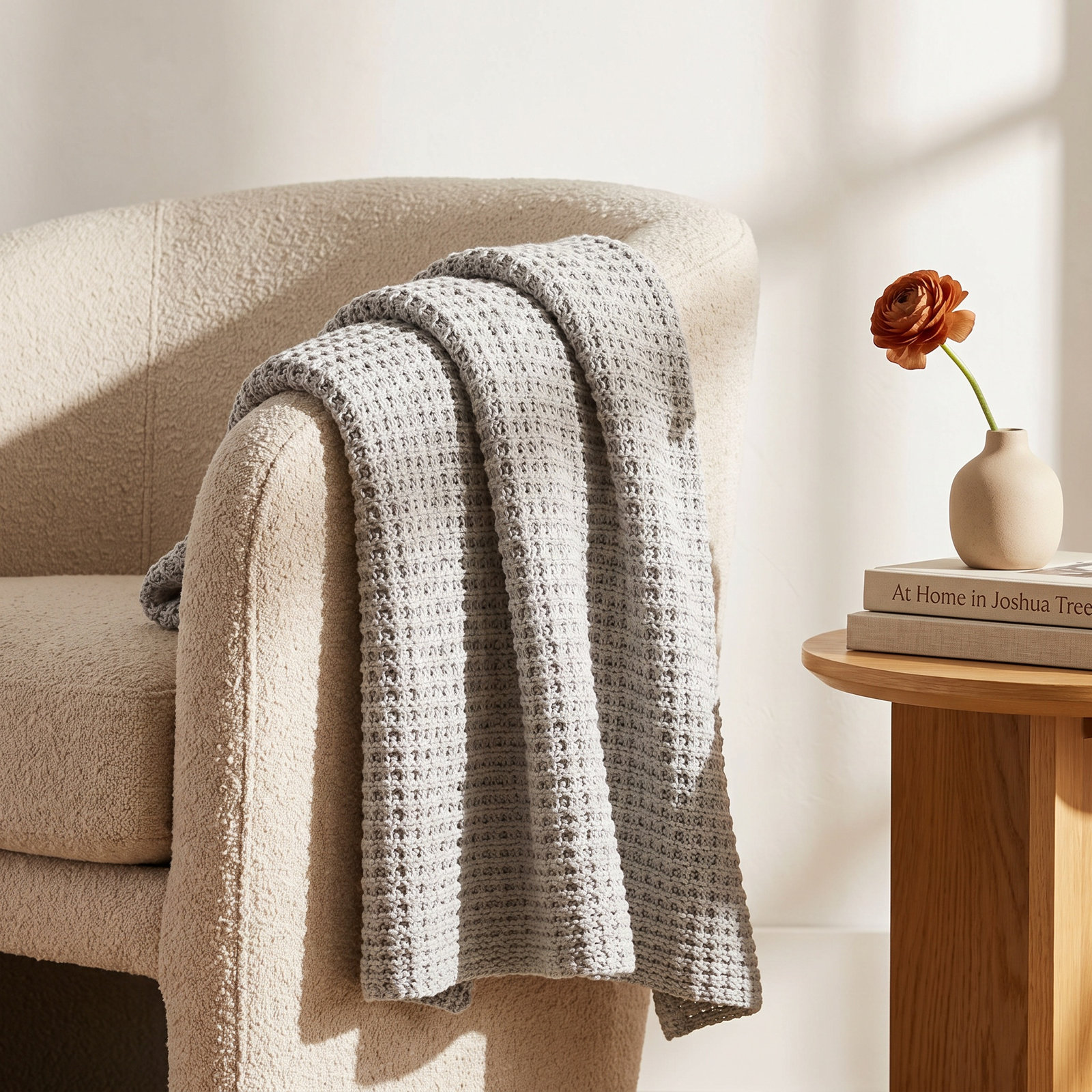 Piper Cotton Knitted Throw Blanket