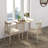 Small Kitchen Table, Collapsible Drop Leaf Table For Small Spaces, Round Folding Dining Table With Solid Wood Legs