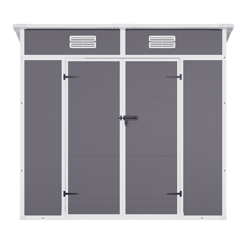 6 ft W x 4  ft D  Plastic Storage Shed