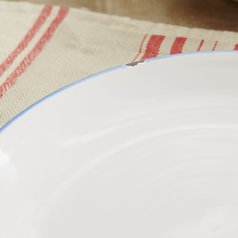 Canvas Home Tinware Stoneware Dinner Plate, White