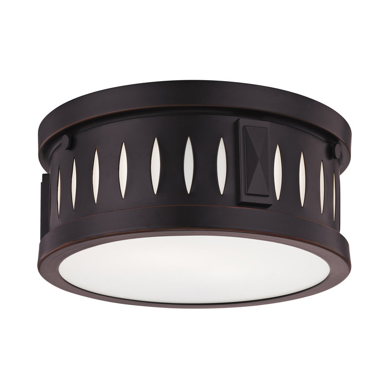 Plafonnier encastré 2 lumières 10 po Alipio, Bronze vieilli