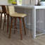 Vienna Mid-century Modern Swivel Counter or Bar Height Bar Stool in Faux Leather and Wood-1354630212-1354630213-1354630218