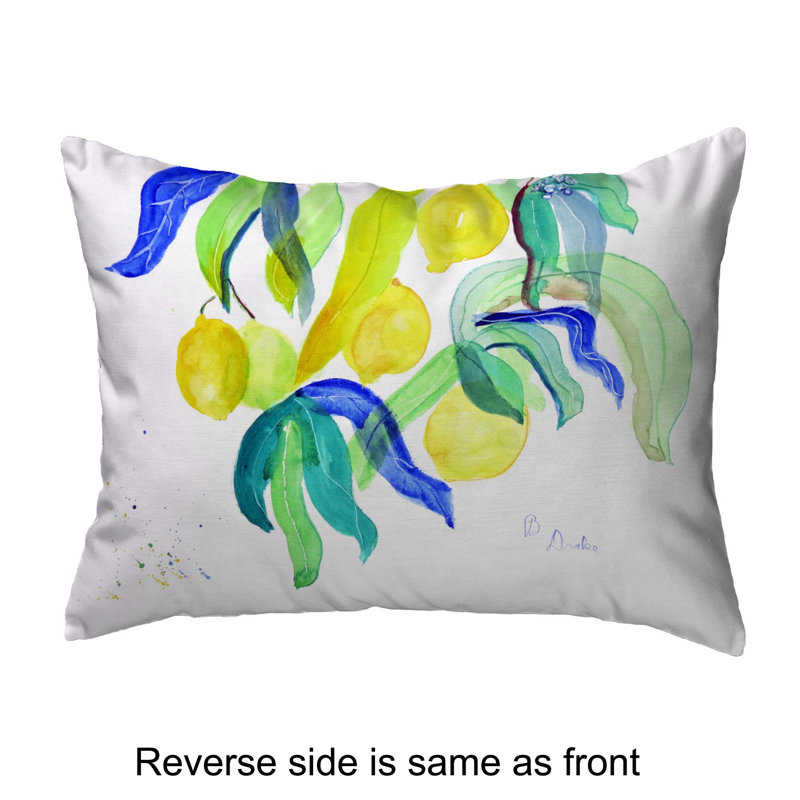 Outdoor Reversible Throw Pillow, 11" x 14"