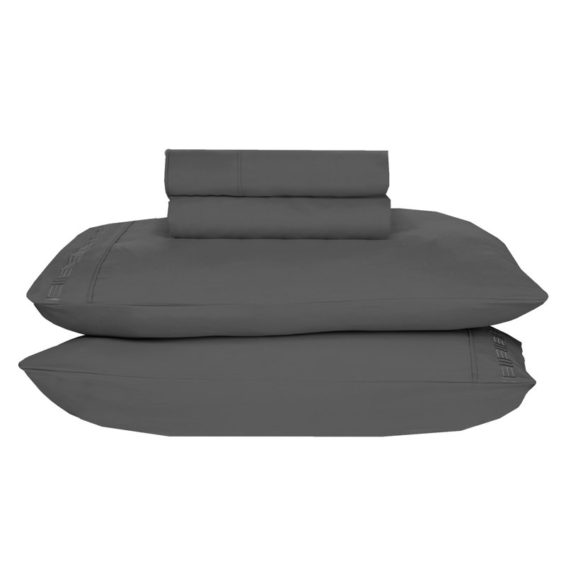 Ensemble de draps en microfibre Paarizaat 9900 Series, Gris foncé, Complet/Double