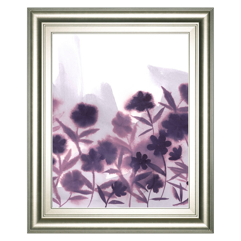 Art mural Ultra Violets II - 22 po x 26 po - Cadre argenté