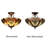 Yurig Glass Semi Flush Mount
