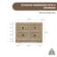 Buffet 47 po en bois de pin à 4 tiroirs de 47 po de largeur