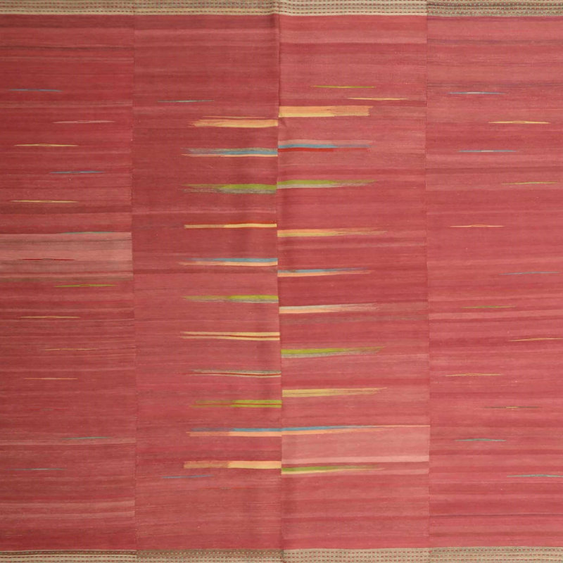 Tapis à aire brune contemporaine, Carré 7 pi