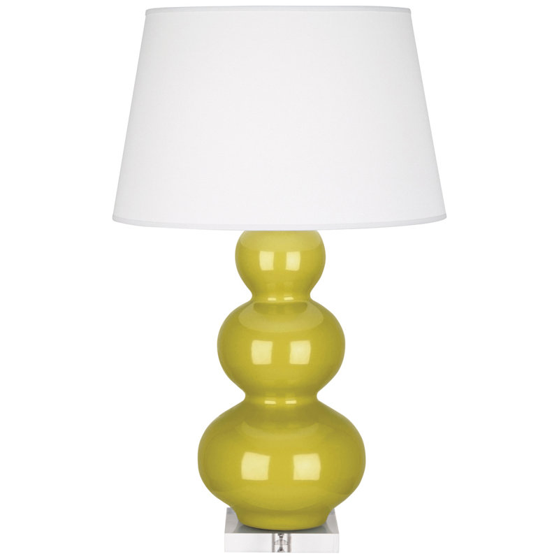 Triple Gourd Table Lamp, Citron