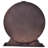 Analog Metal Quartz Movement / Crystal Tabletop Clock in Brown
