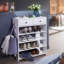 12 Pair Solid Wood Shoe Rack