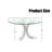Round Glass Pedestal Dining Table