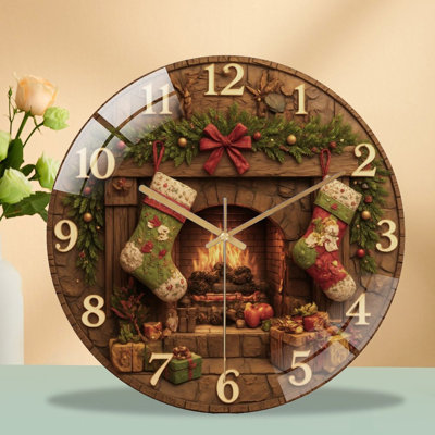 Horloge murale de Noël 12 po