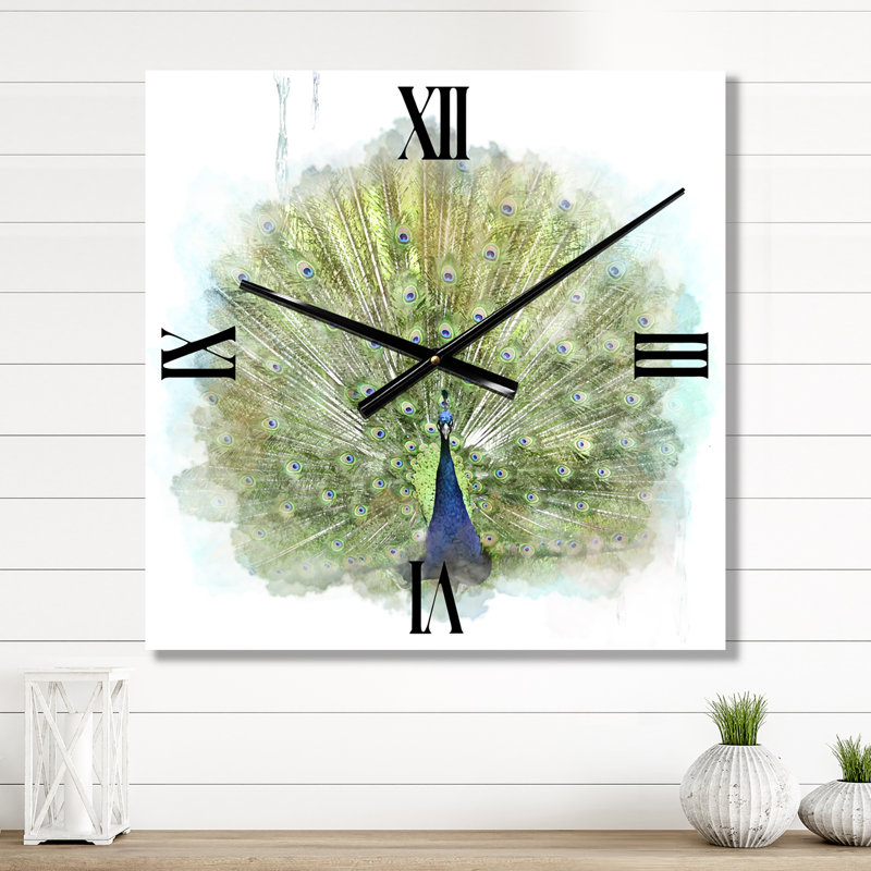 Horloge murale paon, Moyen