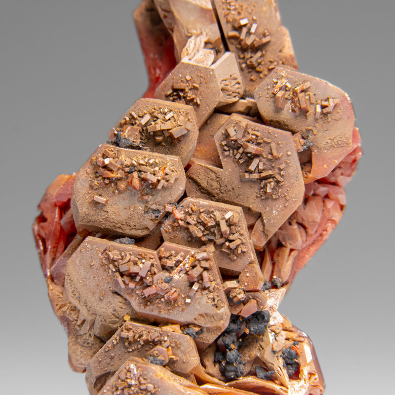 Grappe de vanadinite (croissance en trémie parallèle) du Maroc (32,4 grammes)
