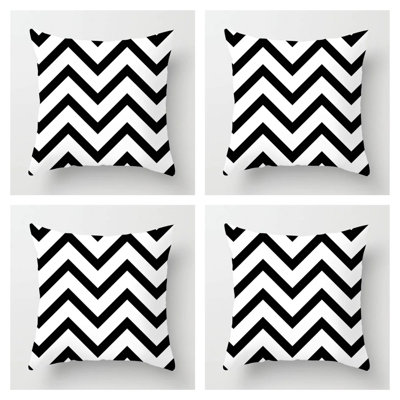 Kearna Black/White Throw Pillow Cover