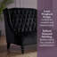 Causeuse luxueuse en velours luxueux avec capitonnage à motif de losanges, 2 places, douce et durable-129023830