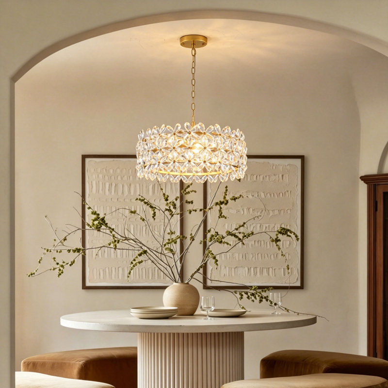 Lustres en cristal à 3 lumières Alissya