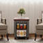 Table basse avec plateau pliable et roulettes