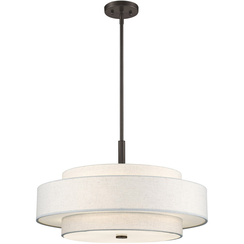 Luminaire suspendu tambour 5 lumières Aa'Iacha