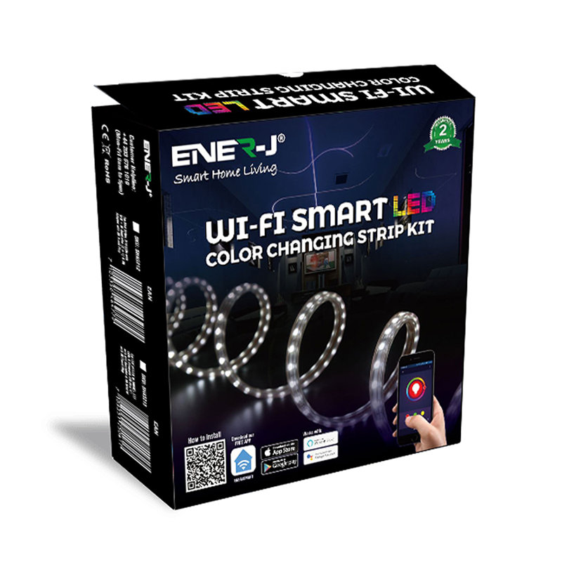 Ener-J Smart Wi-Fi RGB LED Strip Light Kit 5m IP65 12V