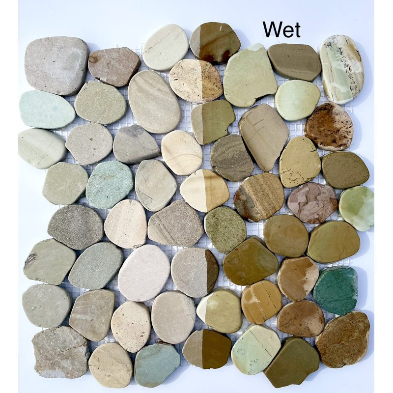 Bali 12" x 12" Natural Stone Mosaic Wall & Floor Tile
