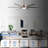 72" Aluminum 6-Blade Large LED Windmill Ceiling Fan With Remote Control