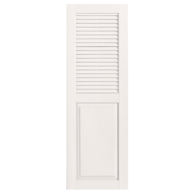 Cathedral Top Combination Shutters Pair