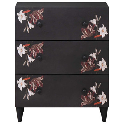 Solid Wood Rectangle Accent Cabinet