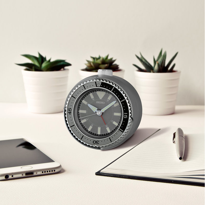 Réveil-matin QHE207NLH, argent, Argent foncé