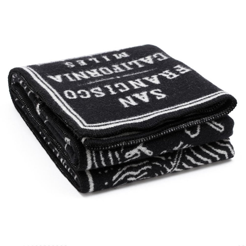 San Francisco Map Wool Throw
