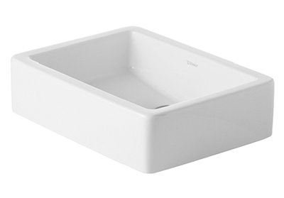 Lavabo de salle de bain rectangulaire en céramique pour bateau Vero
