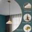 Eliase Simple Style Ceramics Pendant Lamp Brass Hanging Ceiling Light