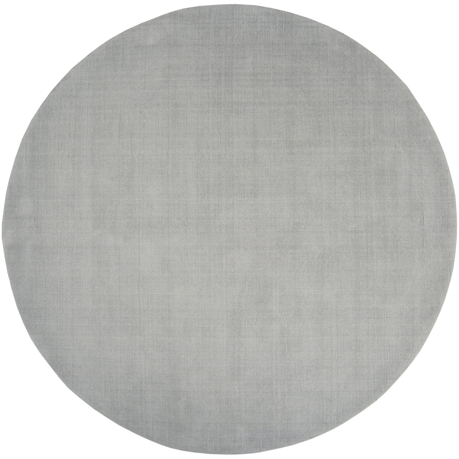 Crowe Gray Hand-Loomed Wool Rug, Round 9'9"