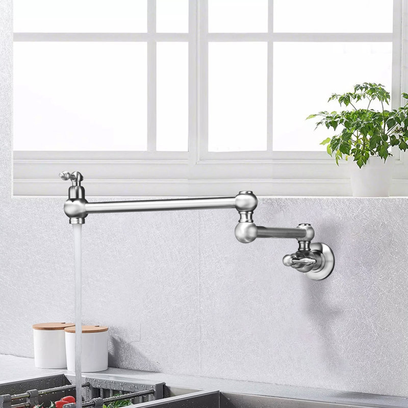 Robinet remplisseur avec accessoires, Nickel brossé