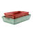 2 Piece Stoneware Baker Set in Red and Mint